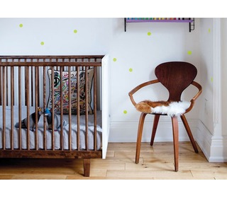 Rhea Crib White/Walnut - Oeuf NYC